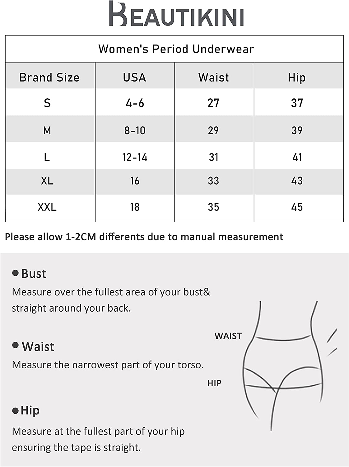 Period Underwear for Women Menstrual Panties Postpartum Cotton Mid Waist  Easy Clean Teens Briefs